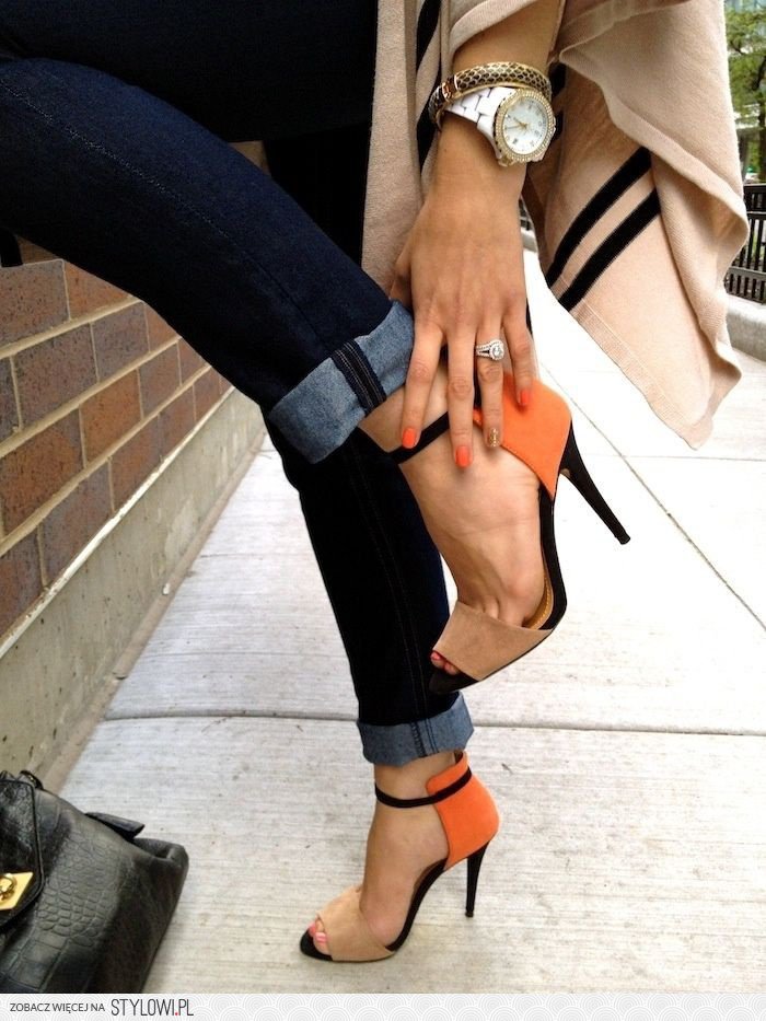 Zara Heels fashion shoes heels orange stilettos pumps zara | Fashion